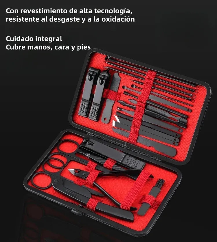 Set 18pcs Manicura Acero Inoxidable
